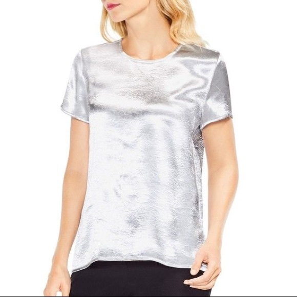 vince camuto satin blouse